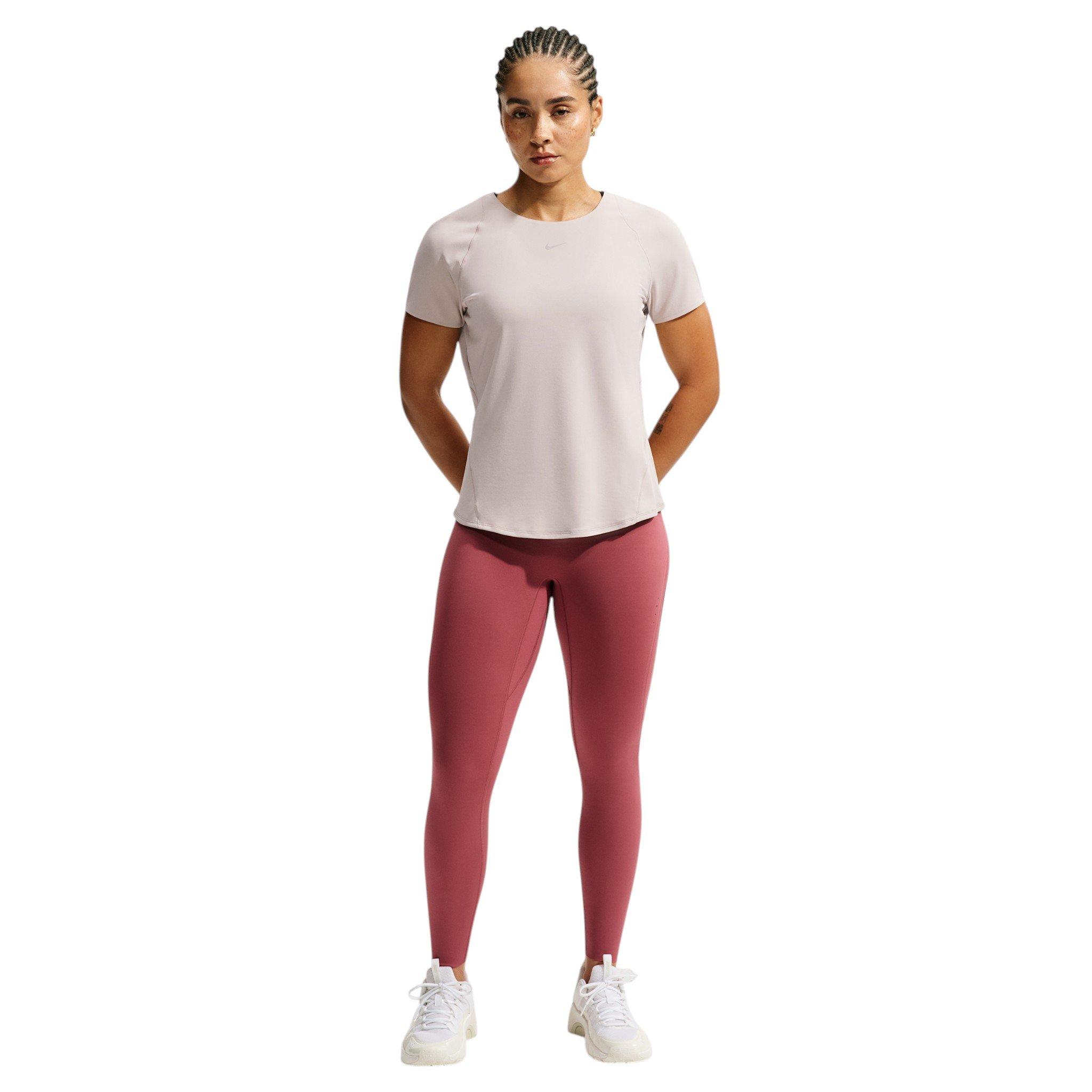 Nike Women's Universa Dri-FIT Short Sleeve Top - Cream - CREAM